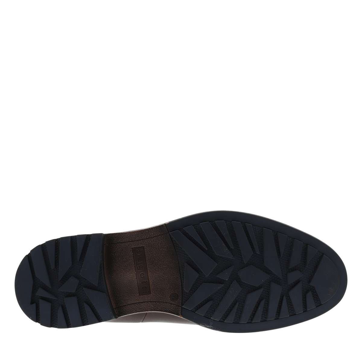Boots cuir talon décroché bas vert, BUGATTI