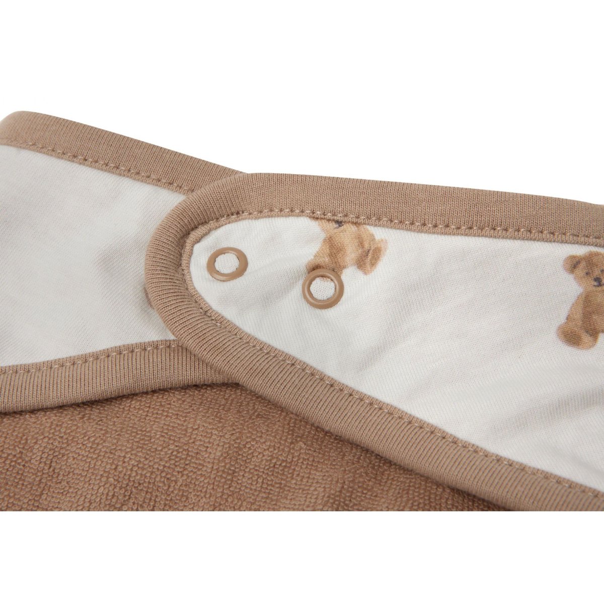 Lot de 2 bavoirs bandana blanc, marron clair, JOLLEIN
