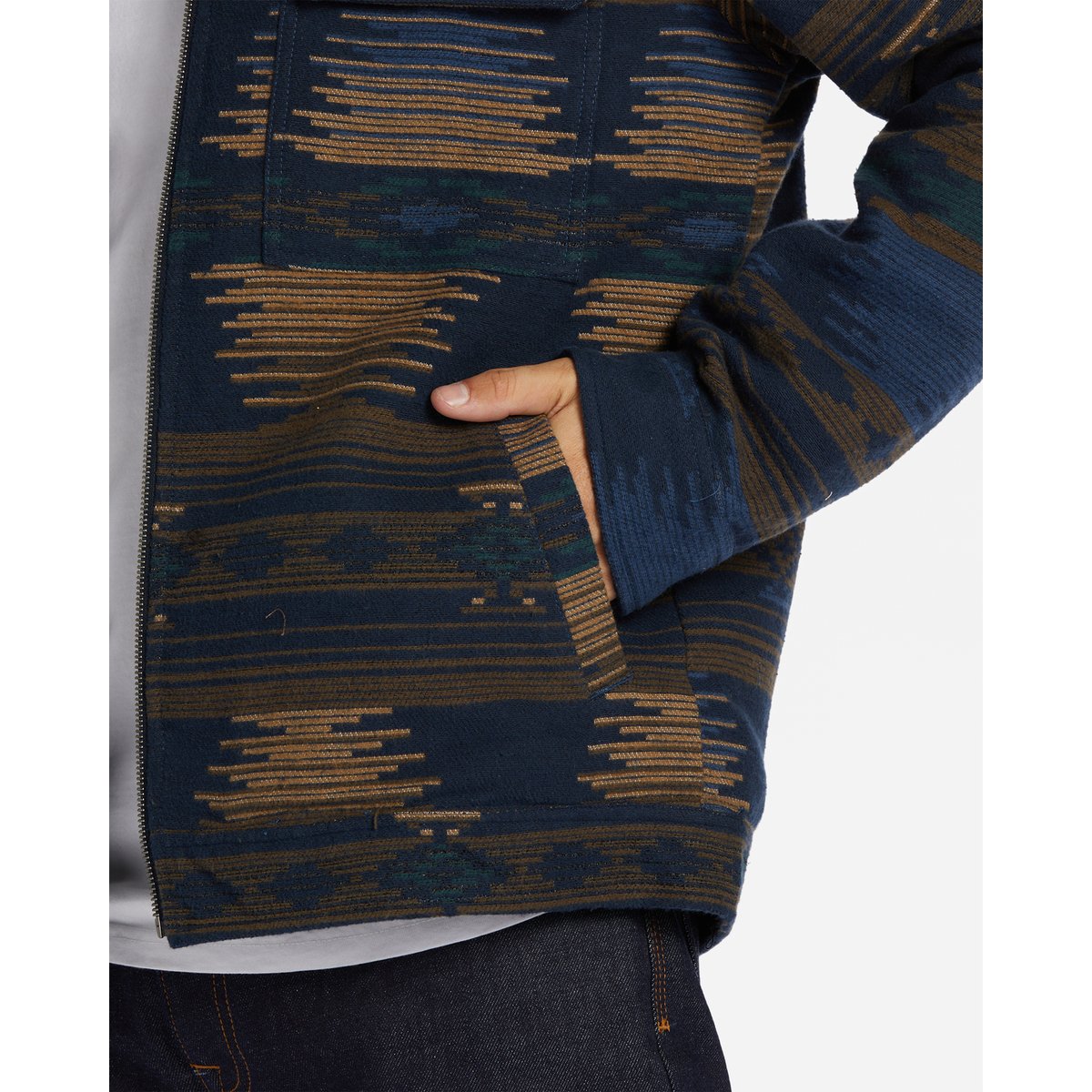 Veste doublée en sherpa BARLOW bleu navy, BILLABONG