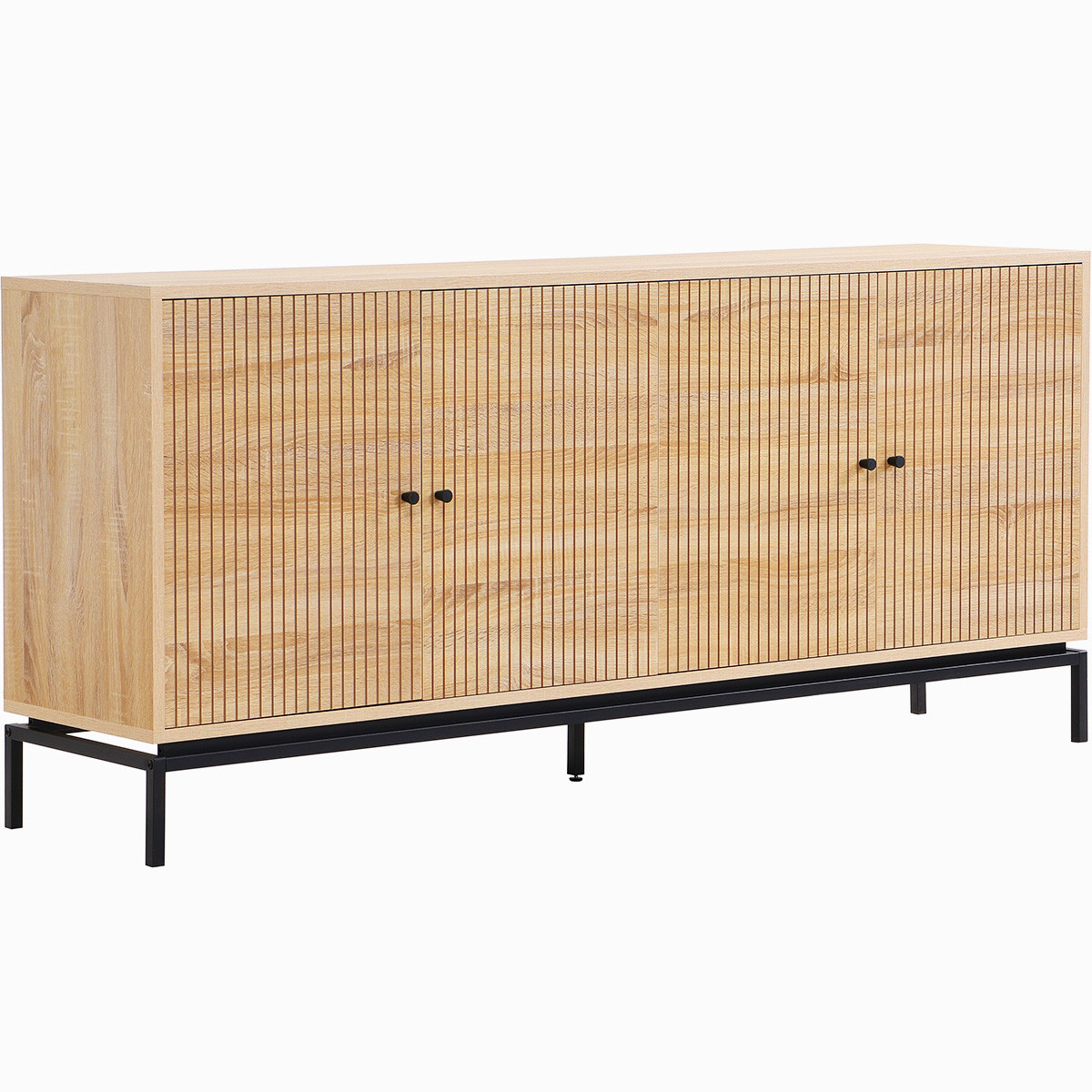 Buffet 4 portes - TALIA effet bois, HOMIFAB
