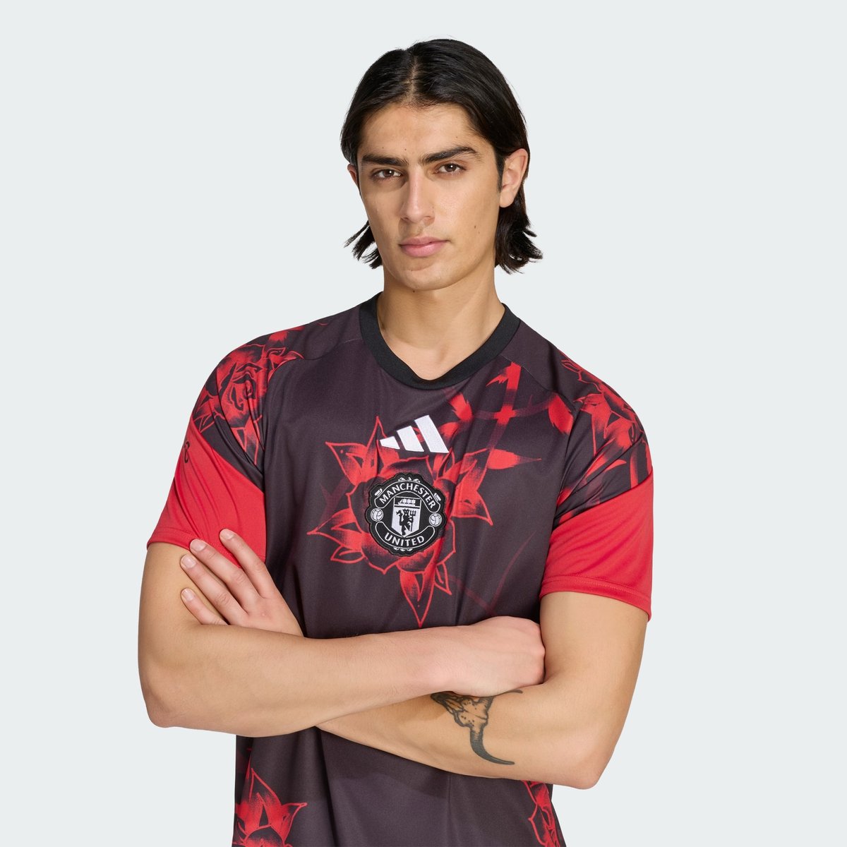 Maillot Pré-Match Manchester United 26/27 Maillot Pré-Match Manchester United 26/27 mufc red / black, adidas Performance