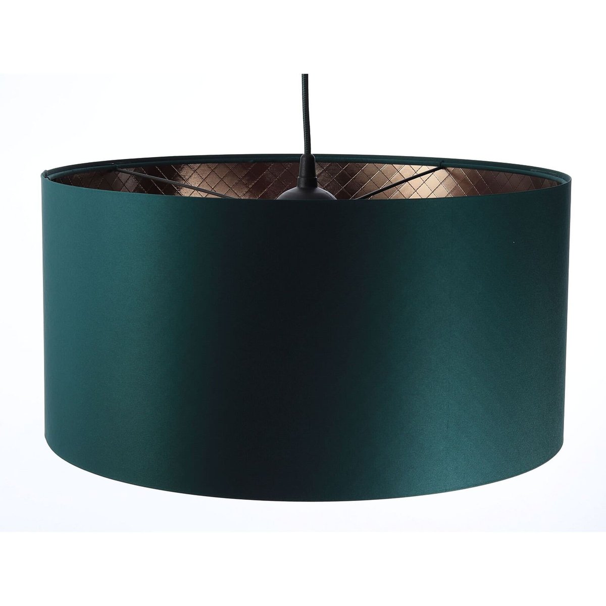 Suspension en tissu, GLAM vert bouteille et intérieur marron cuivré, BPS KONCEPT