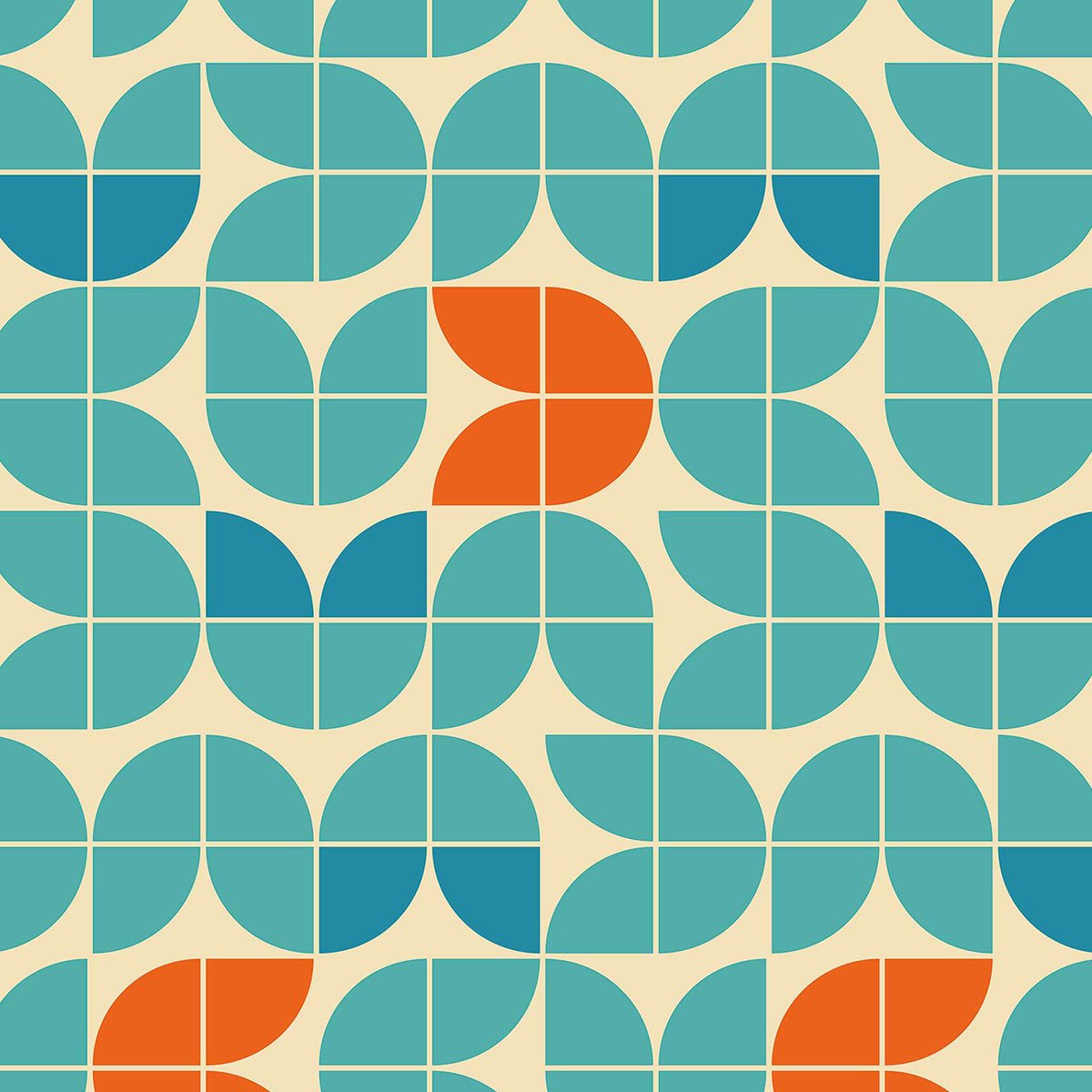 Papier peint, duplicate blue salon bleu, HEXOA