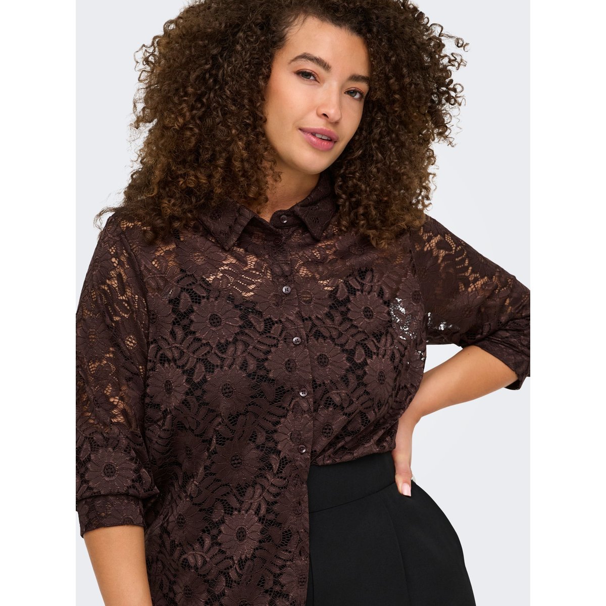 Chemise coffee bean, ONLY CARMAKOMA