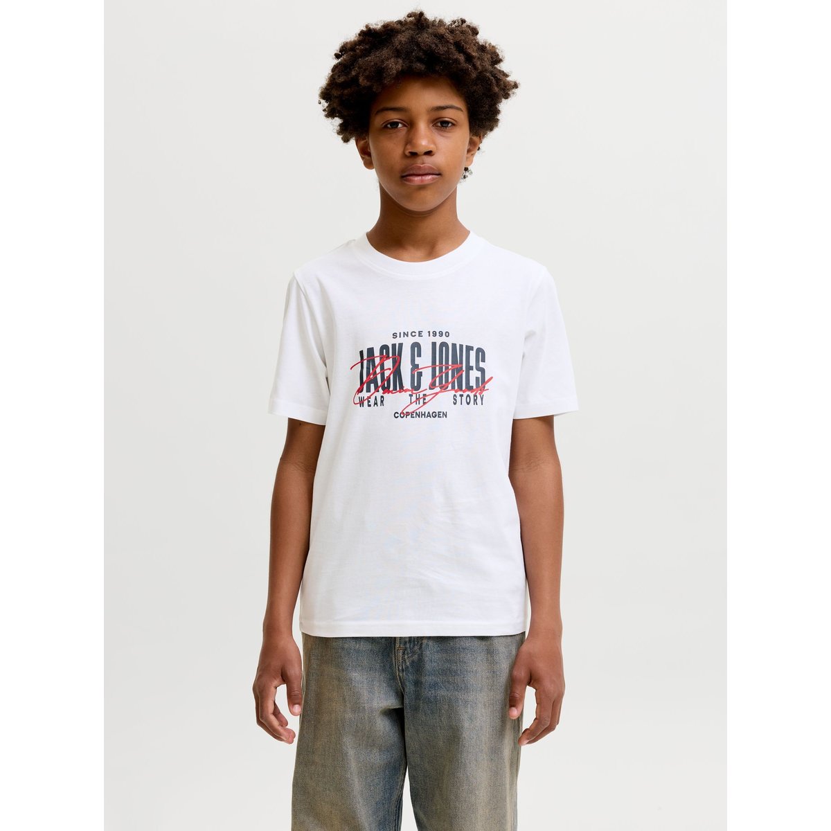T-Shirt noire - black, JACK & JONES JUNIOR