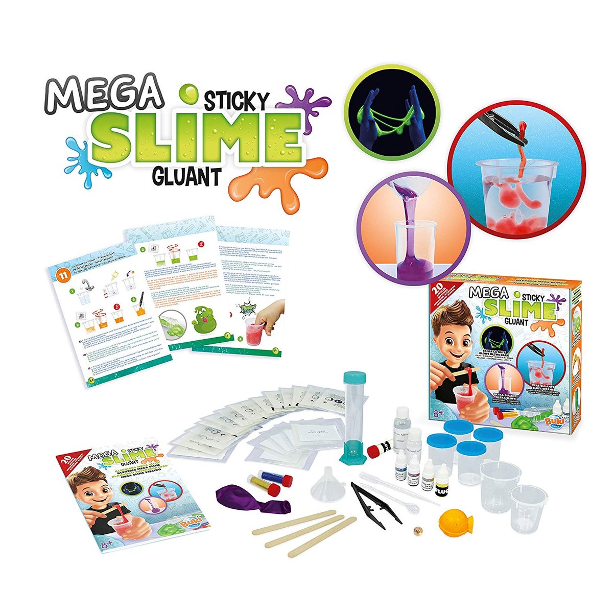 Mega Slime gluant vert, BUKI FRANCE