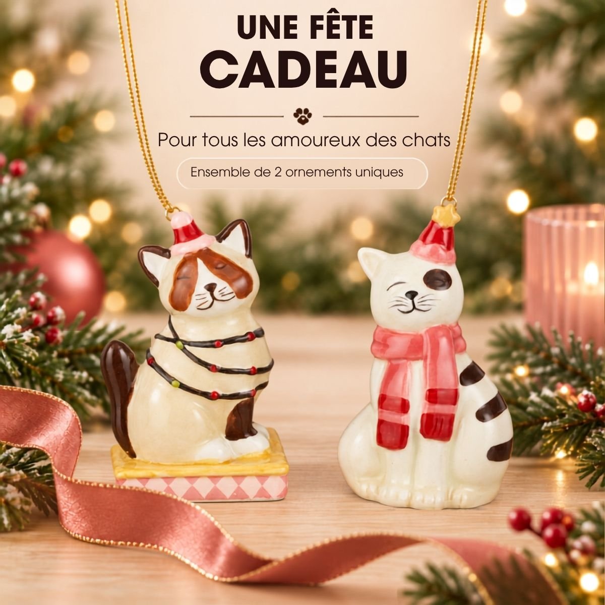 Boule de Noël brun, MICA DECORATIONS