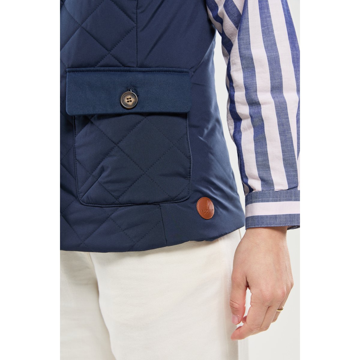 Veste sans manche BACCARAT marine, BERMUDES