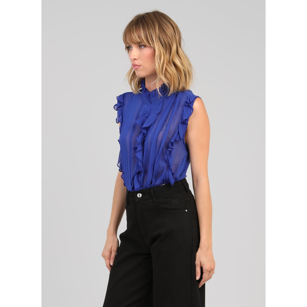 Top SAHANIE bleu electrique, AN'GE