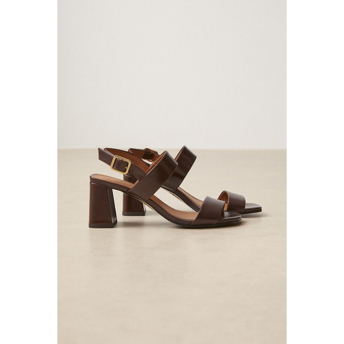 Sandales trotteur en cuir n°624 chocolat, RIVECOUR