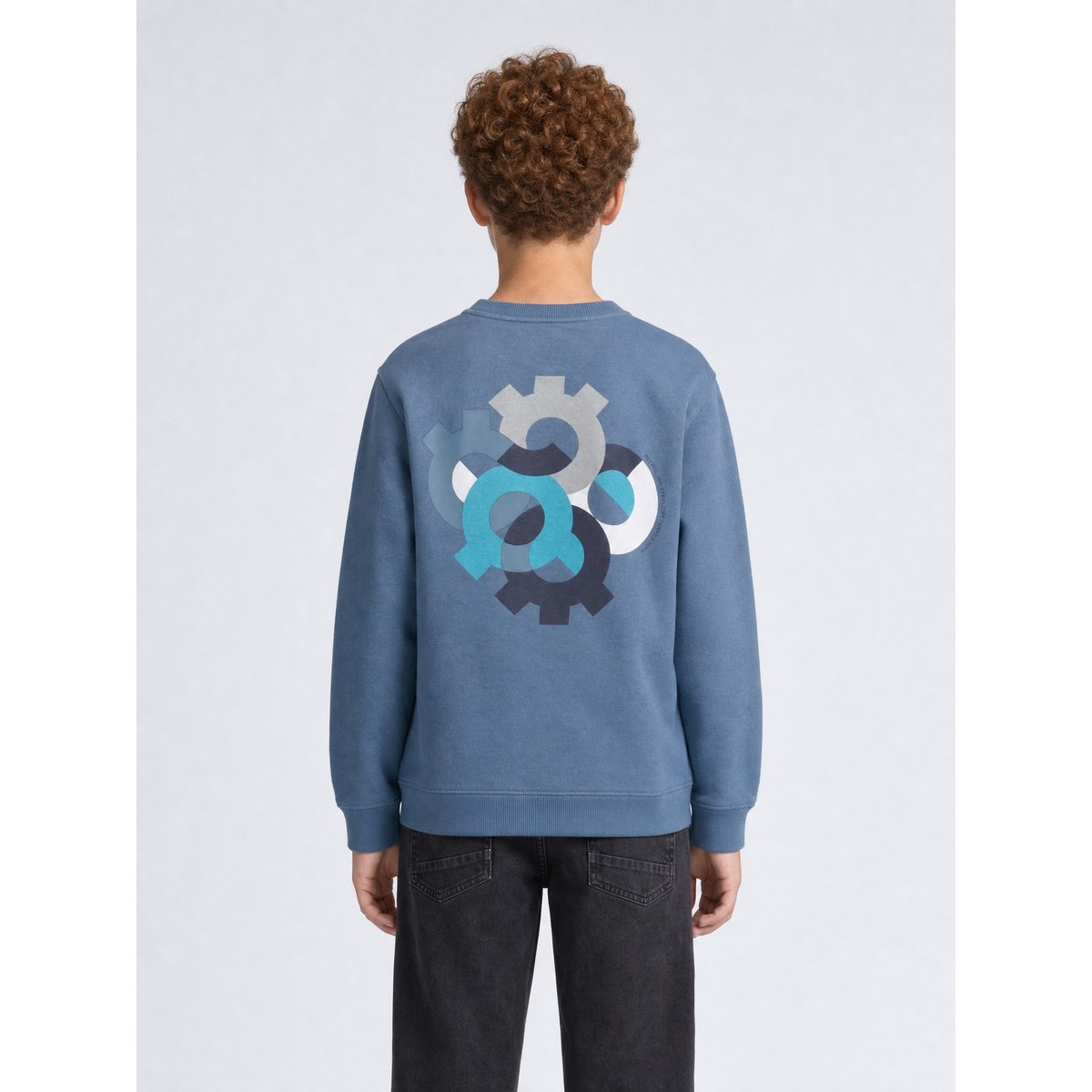 Sweat large à motif ironbrook bleu storm blue, PETROL INDUSTRIES