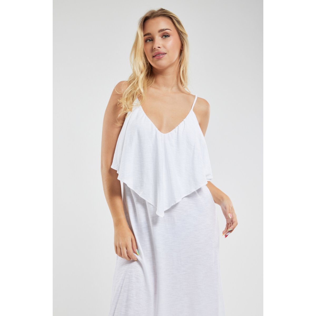 Coeur De Miss en Robe à volants BONHEUR blanc, ARMOR-LUX