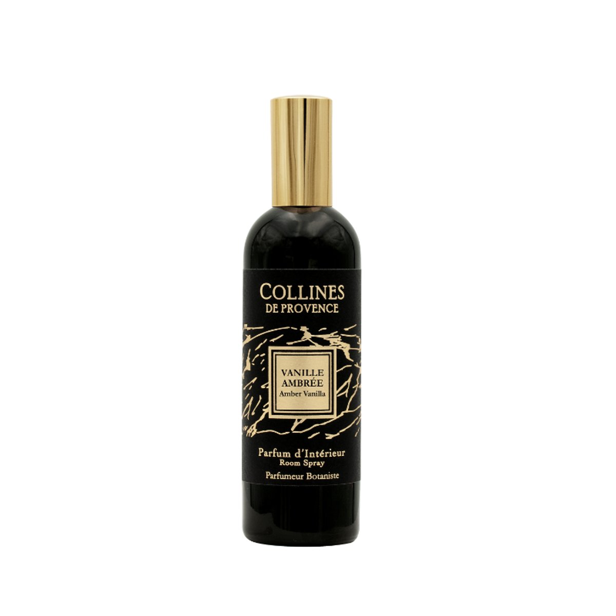Parfum d'intérieur  VANILLE AMBRÉE noir, COLLINES DE PROVENCE