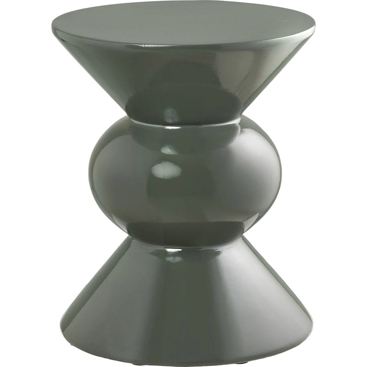Table d'appoint ronde ROSOLINA vert brillant, RECOLLECTION