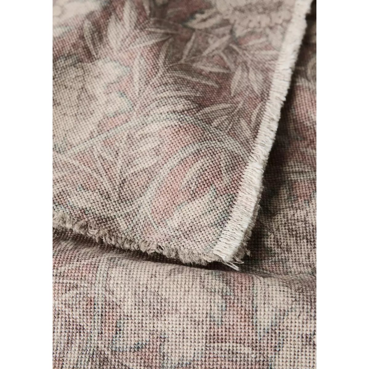 Couverture coton lin imprimée rose, MANGO HOME