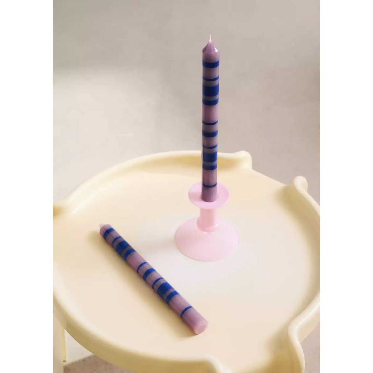 Bougies décoratives bicolores bleu, MANGO HOME