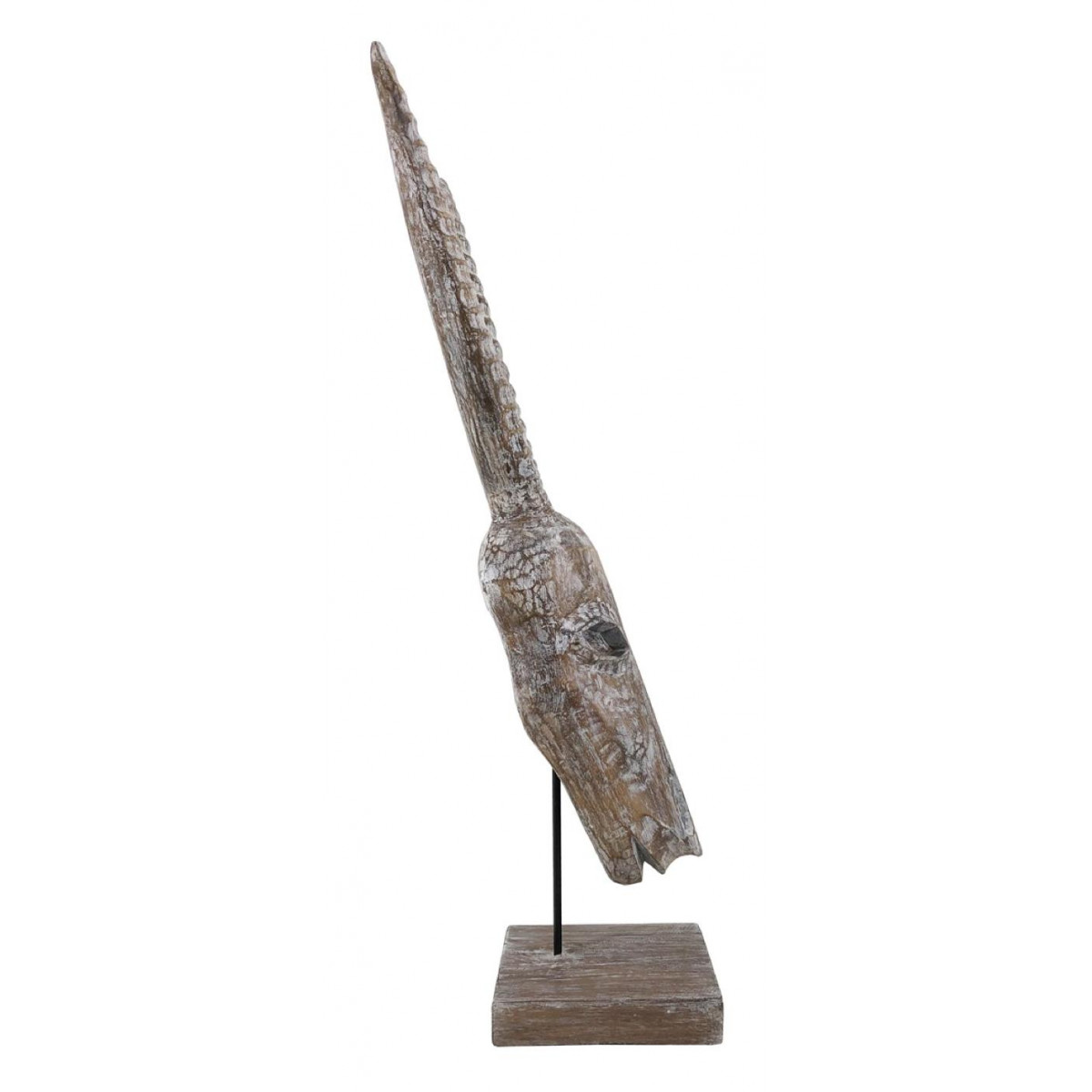Sculpture antilope marron, DECORATION D’AUTREFOIS