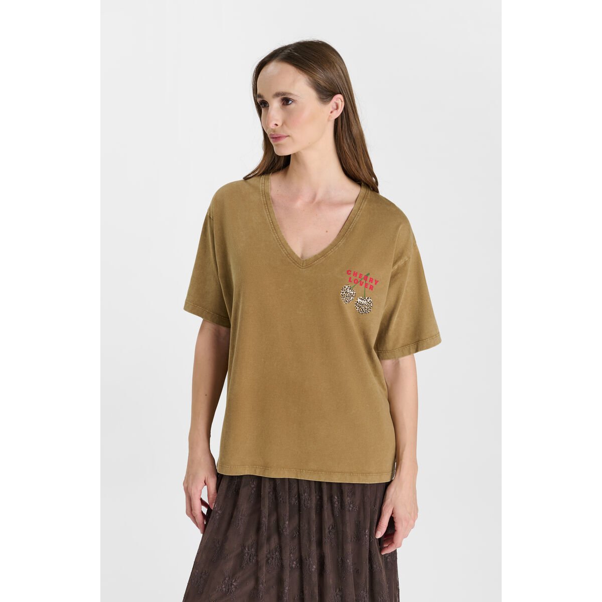 Tee-Shirt ROCKY coffee, LE TEMPS DES CERISES