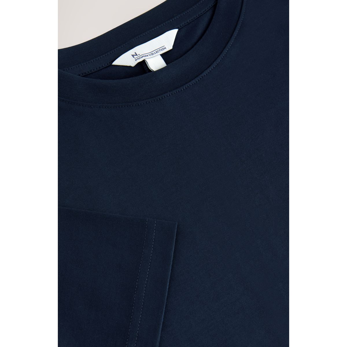 T-shirt ras du cou meet and greet n. premium bleu marine, NEXT