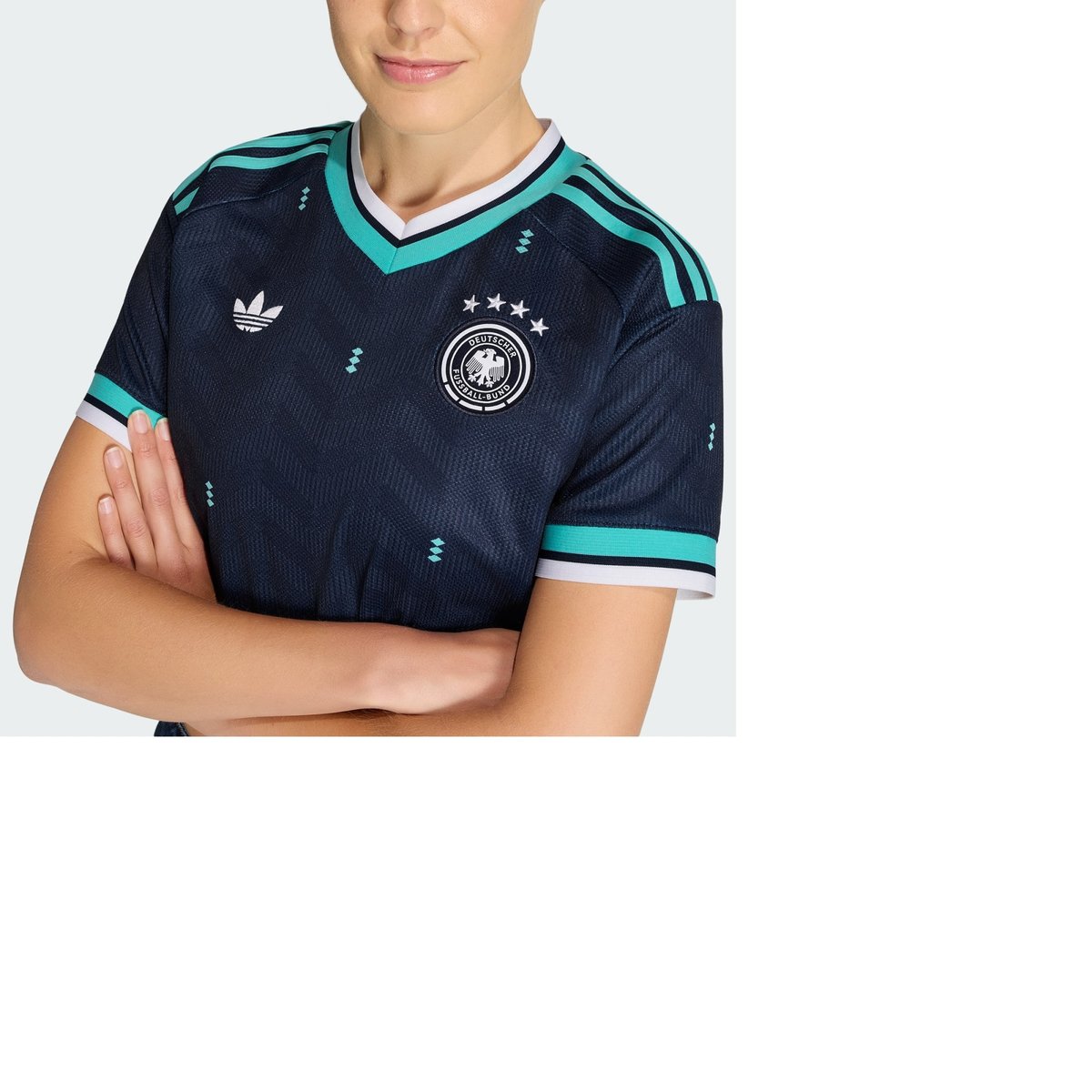 Maillot Cropped Extérieur Allemagne 26 Maillot Cropped Extérieur Allemagne 26 collegiate navy, adidas Performance