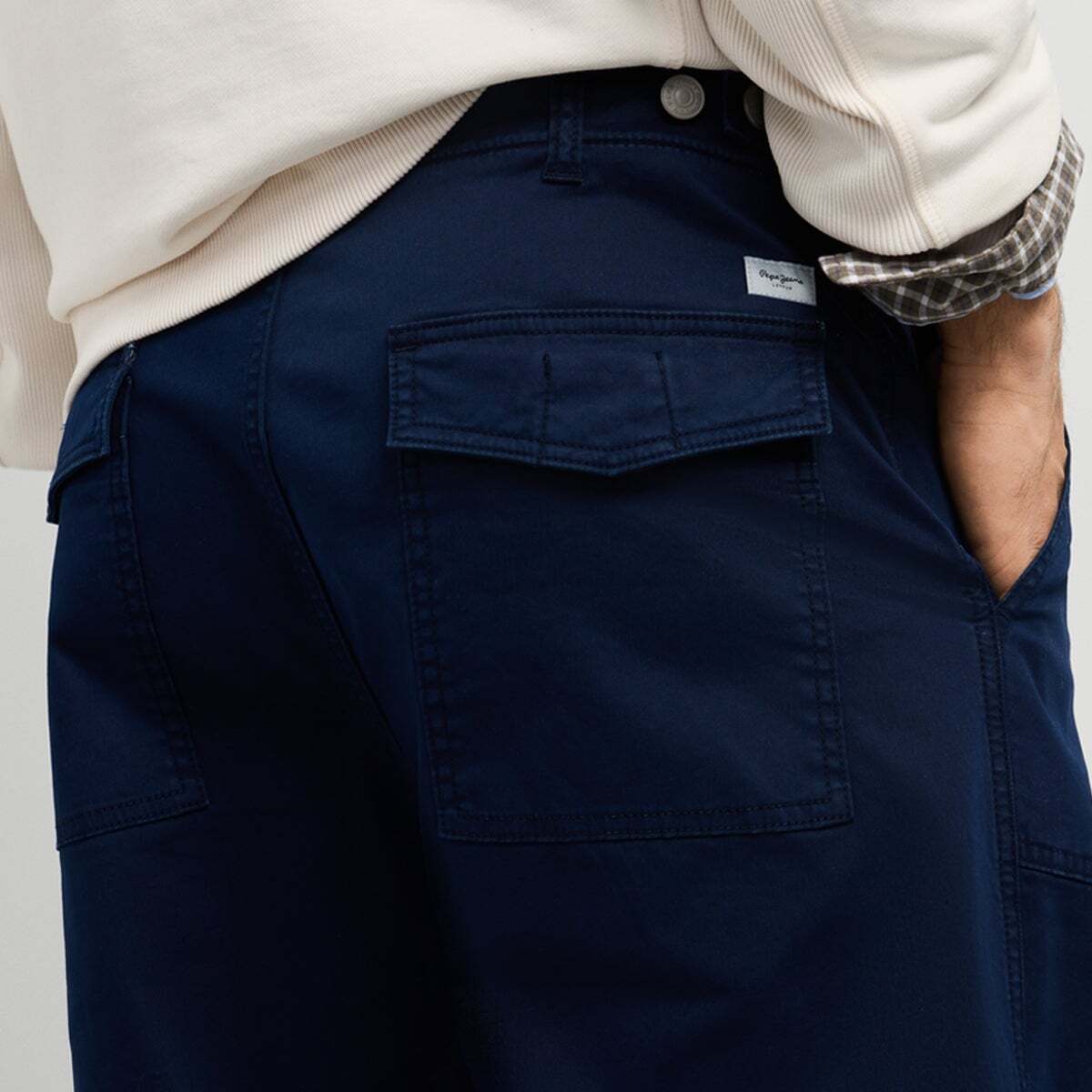 Pantalon En Sergé Coupe Décontractée bleu dulwich, PEPE JEANS