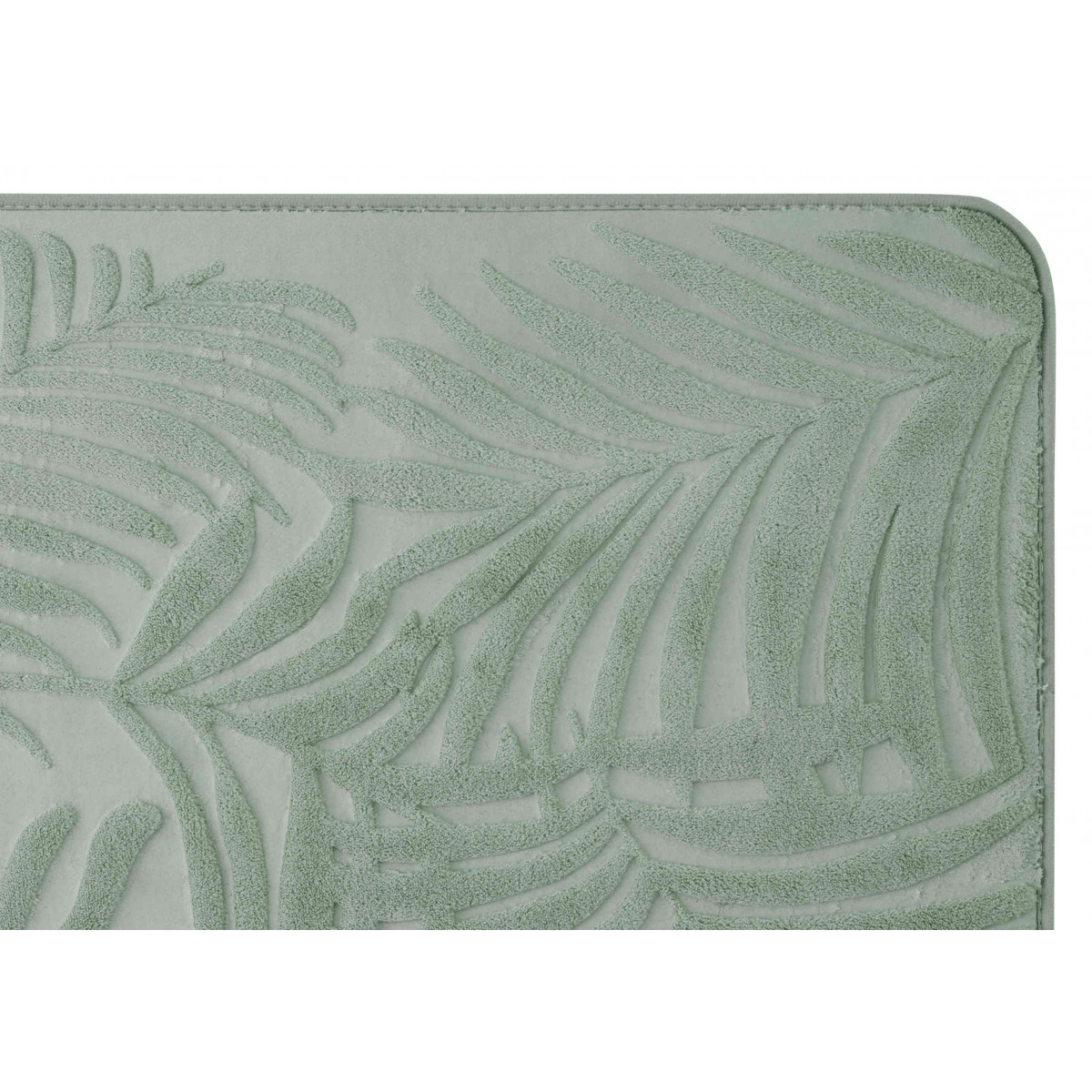 Tapis de bain déco à mémoire de forme en polyester RAONIE vert, GUY LEVASSEUR