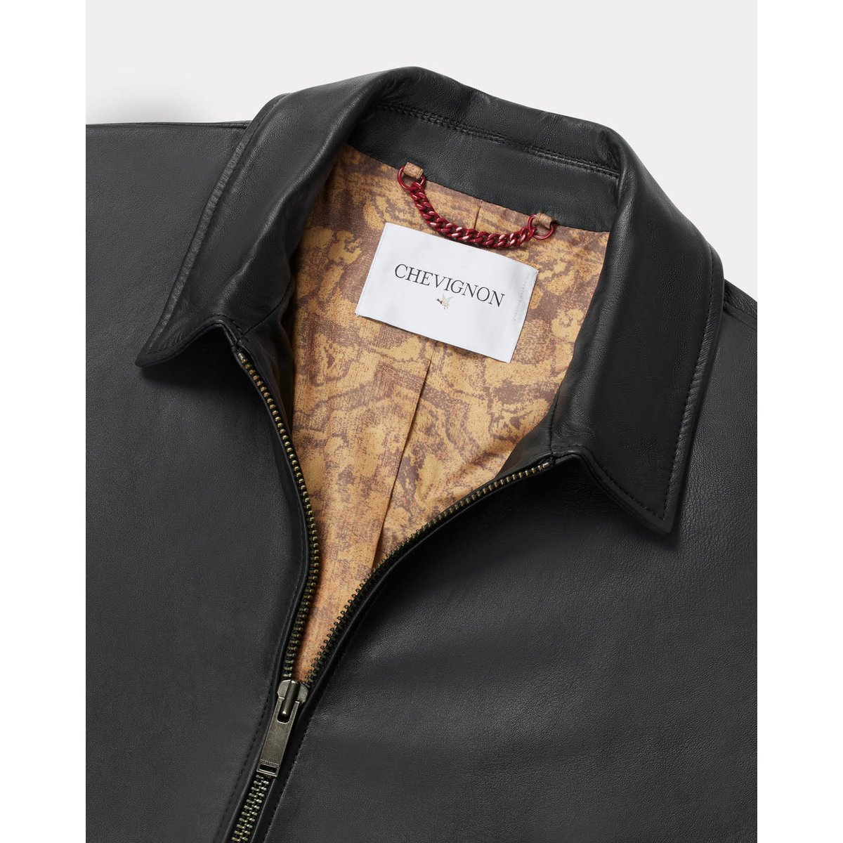 en cuir TROOPER noir, CHEVIGNON