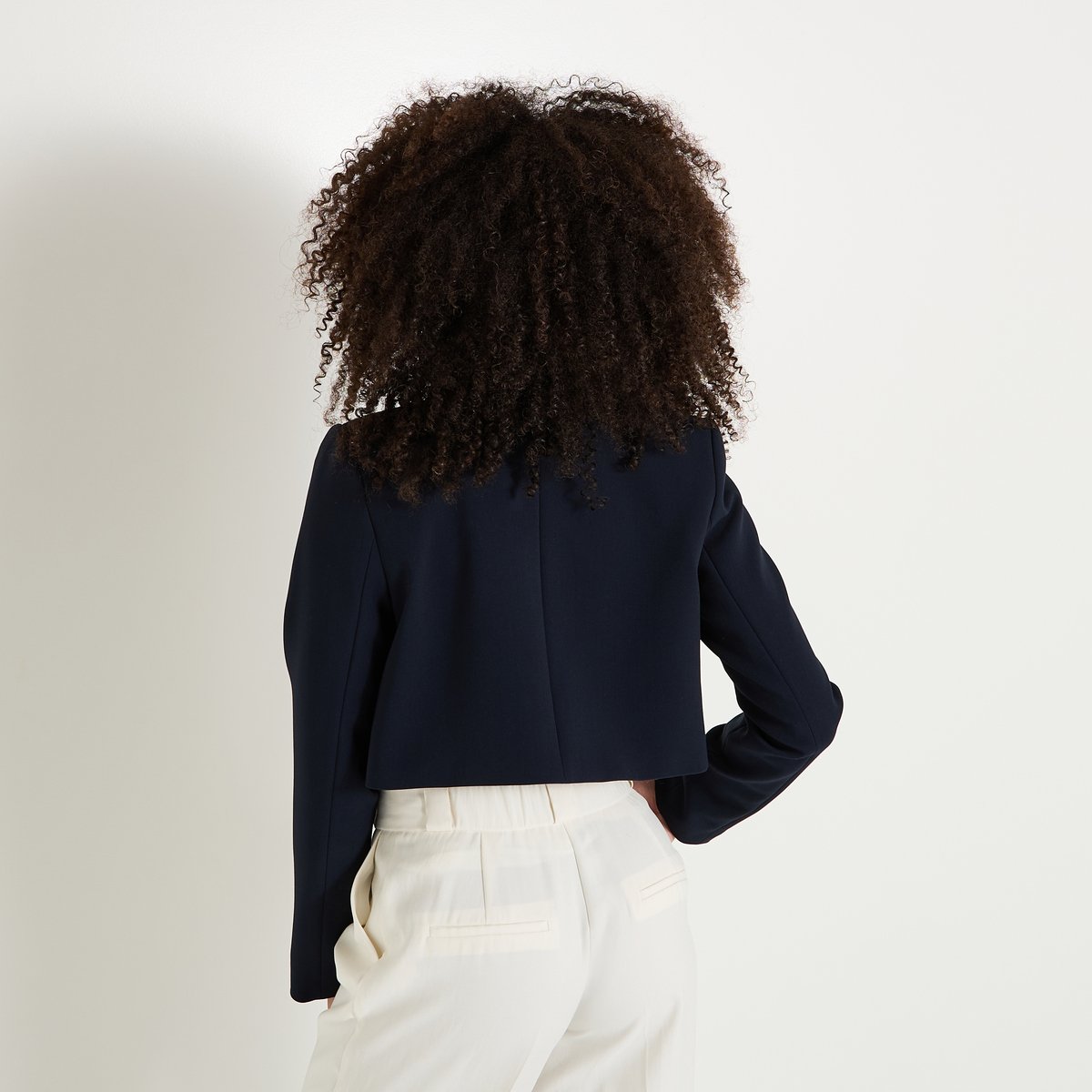 Veste col rond bleu marine, GRAIN DE MALICE