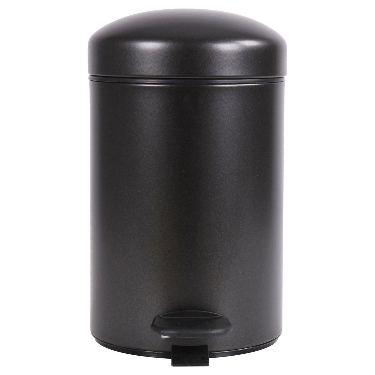 Ensemble salle de bains/toilettes avec poubelle 3L et accessoires noir basalte, PROSPER