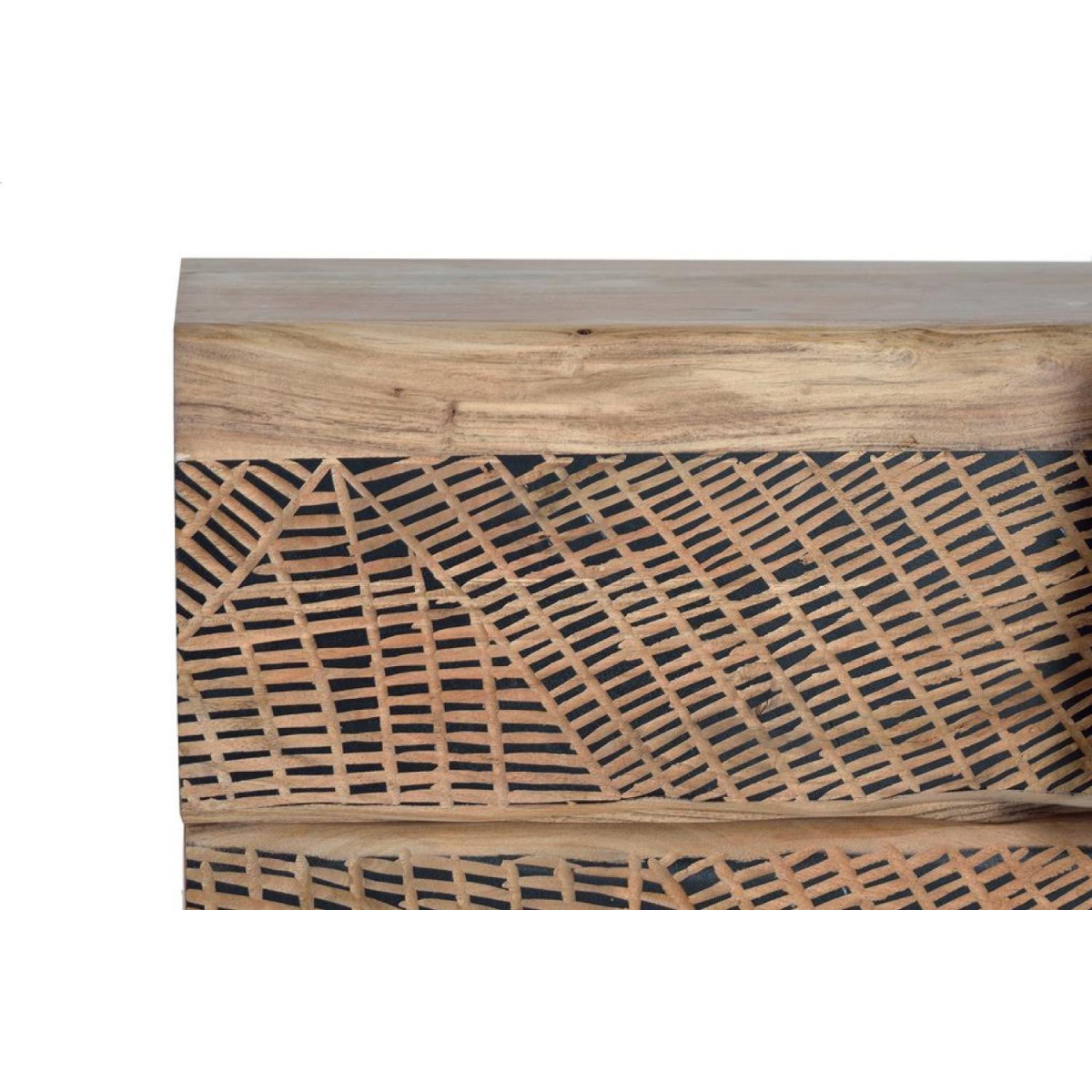 Buffet 3 tiroirs - DIVINE marron, DECORATION D’AUTREFOIS
