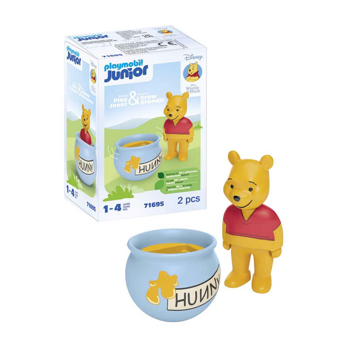 71695 - Winnie l'ourson et culbuto pot de miel vert, PLAYMOBIL
