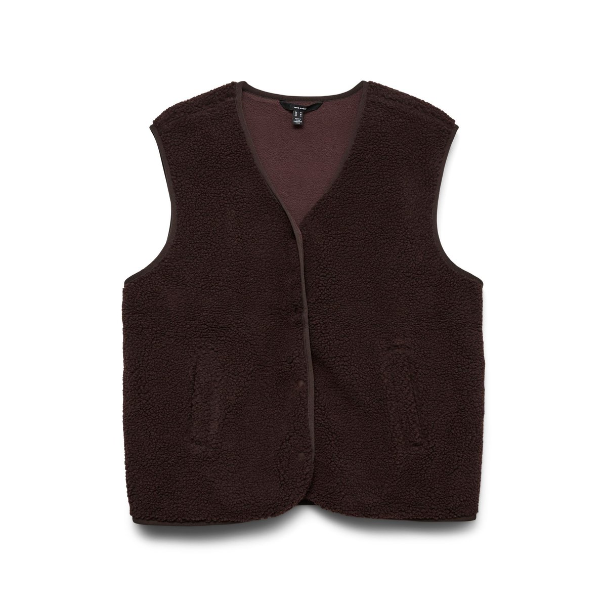 Gilet En Peluche black coffee, VERO MODA