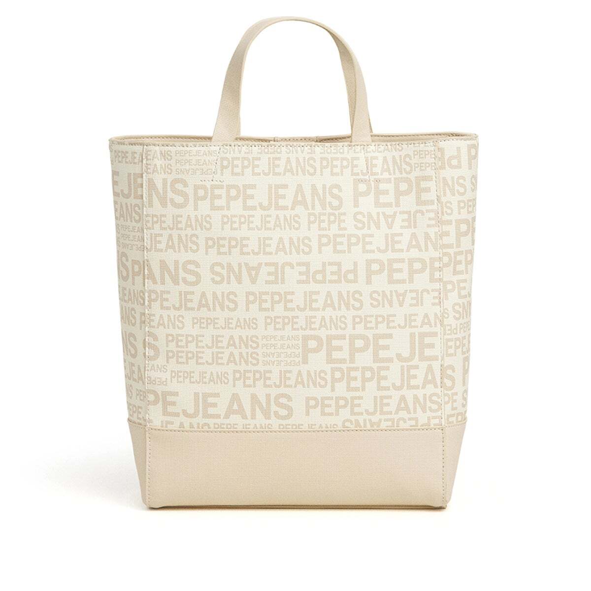 Sac Cabas Avec Logo blanc ivoire, PEPE JEANS