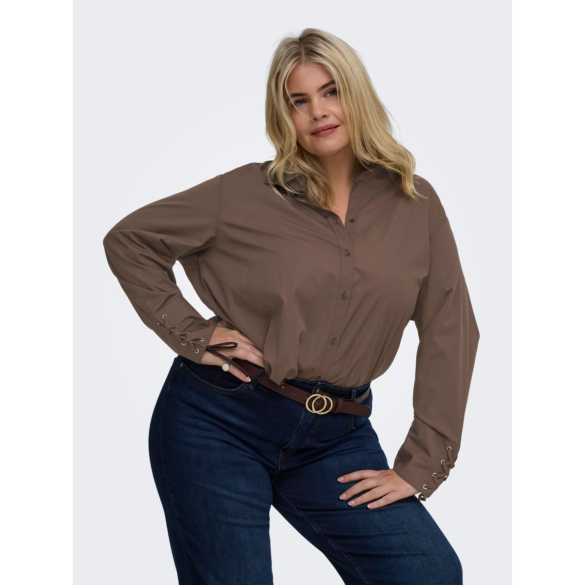 Chemise marron - bracken 1, ONLY CARMAKOMA