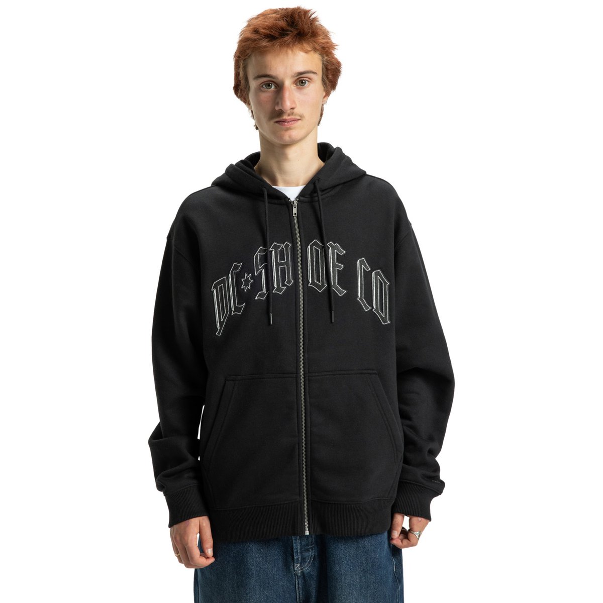 Sweat à capuche zippé PLANTED. noir black, DC SHOES