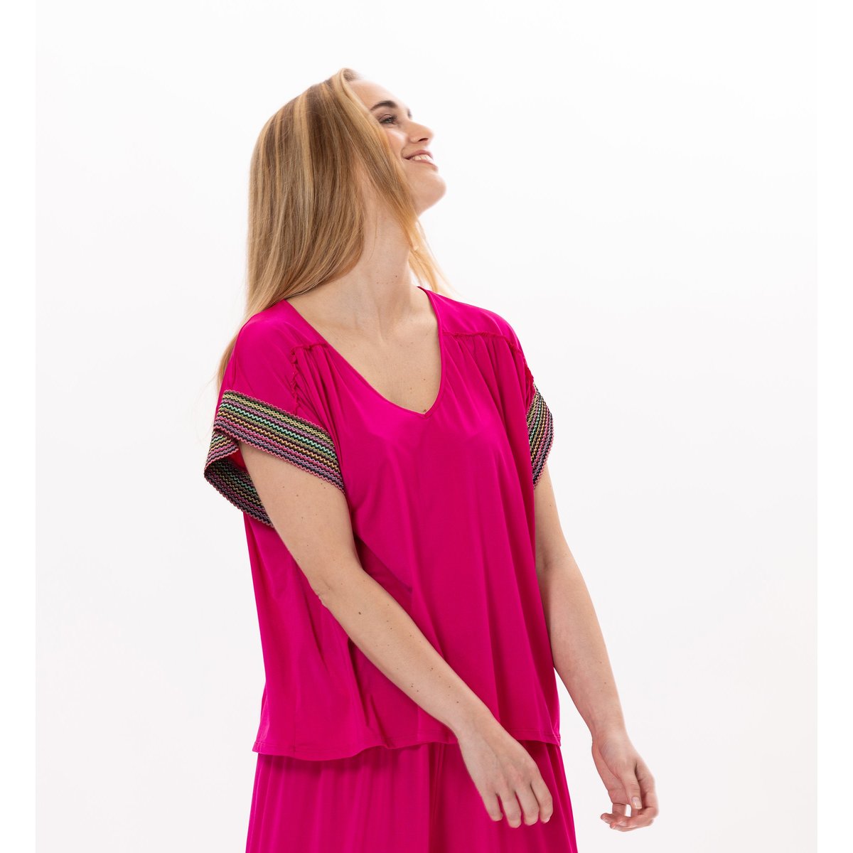 Tee-shirt en jersey PAMPELONNE 930 rose, LE CHAT