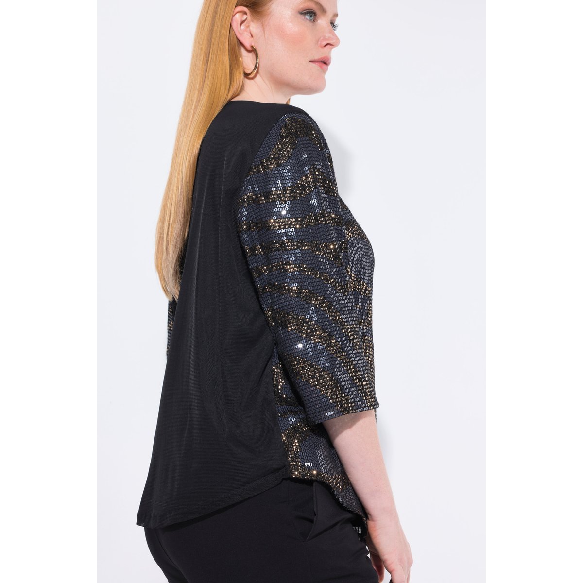 Blouse doublée noir, ULLA POPKEN