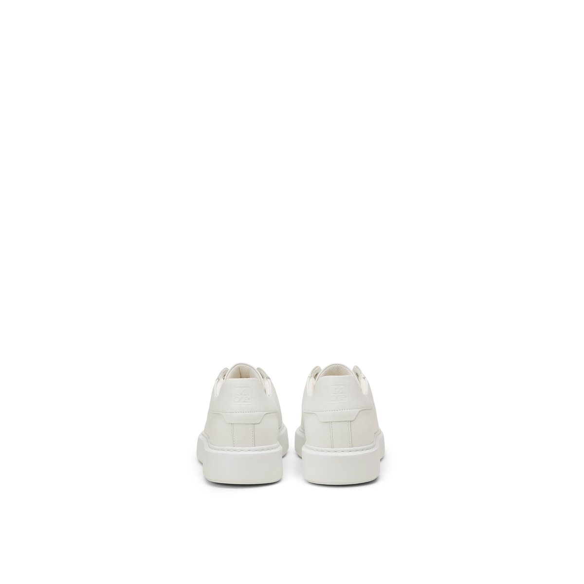 Sneaker Modèle Cedric en cuir de vache noble blanc, MARC O'POLO