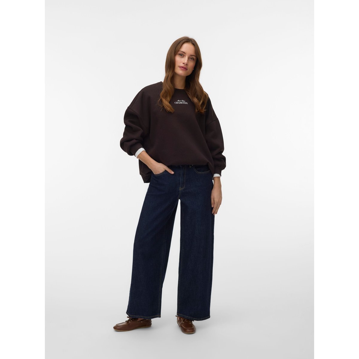 Sweat-Shirt marron - chocolate torte 1, VERO MODA
