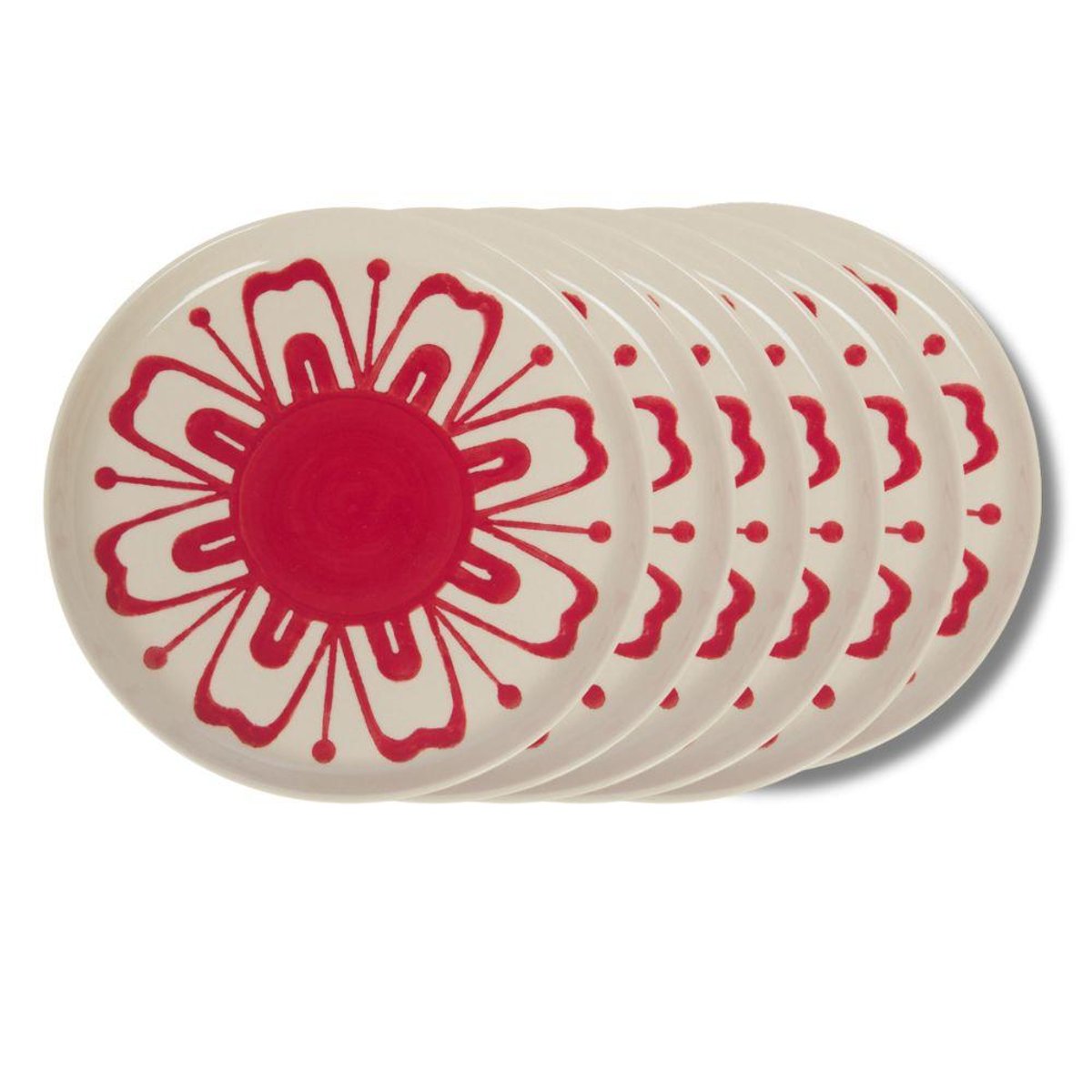 Assiette à dessert Debbie 21 cm (lot de 6) blanc, AMADEUS