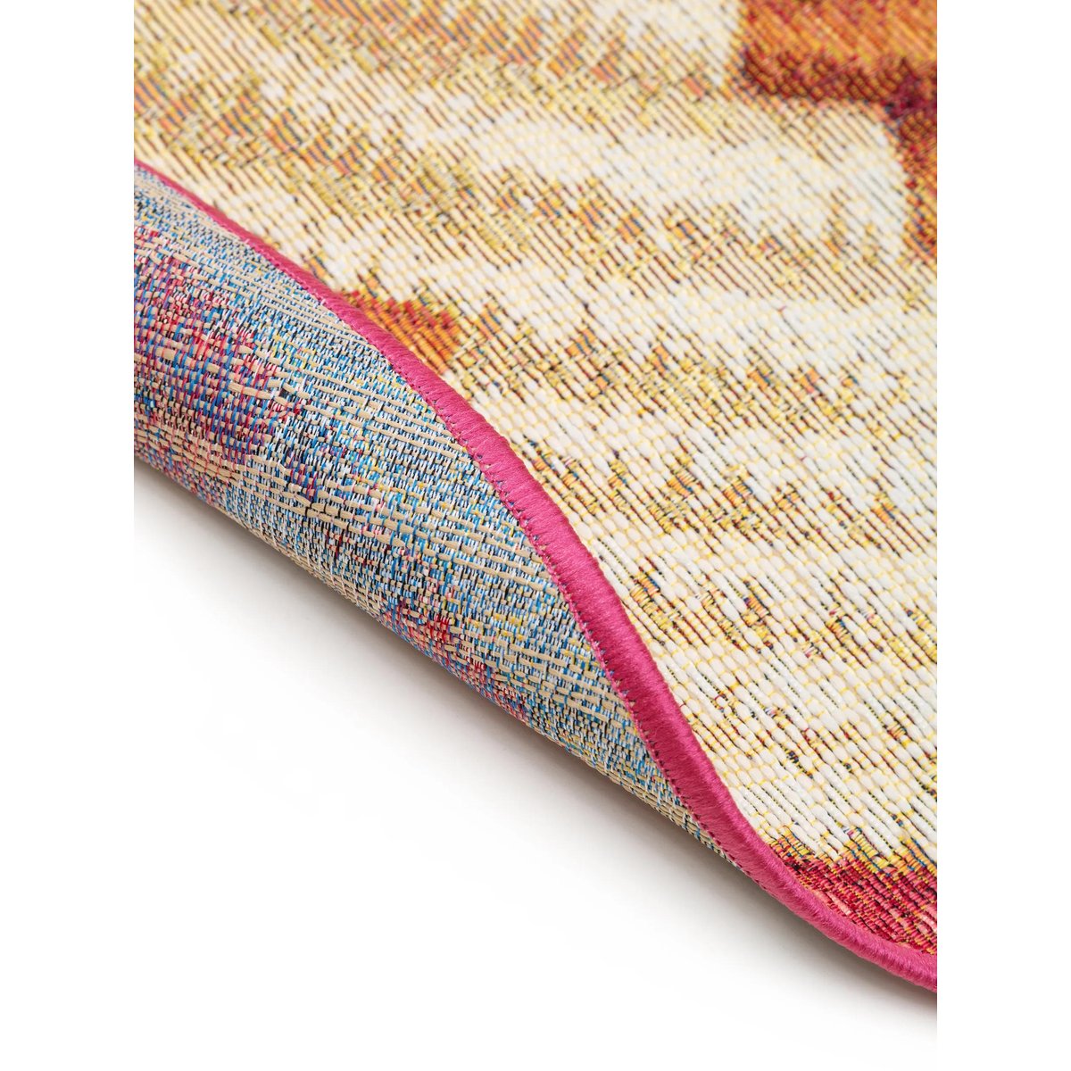 Tapis d'extérieur & intérieur rond KENYA multicouleur, BENUTA