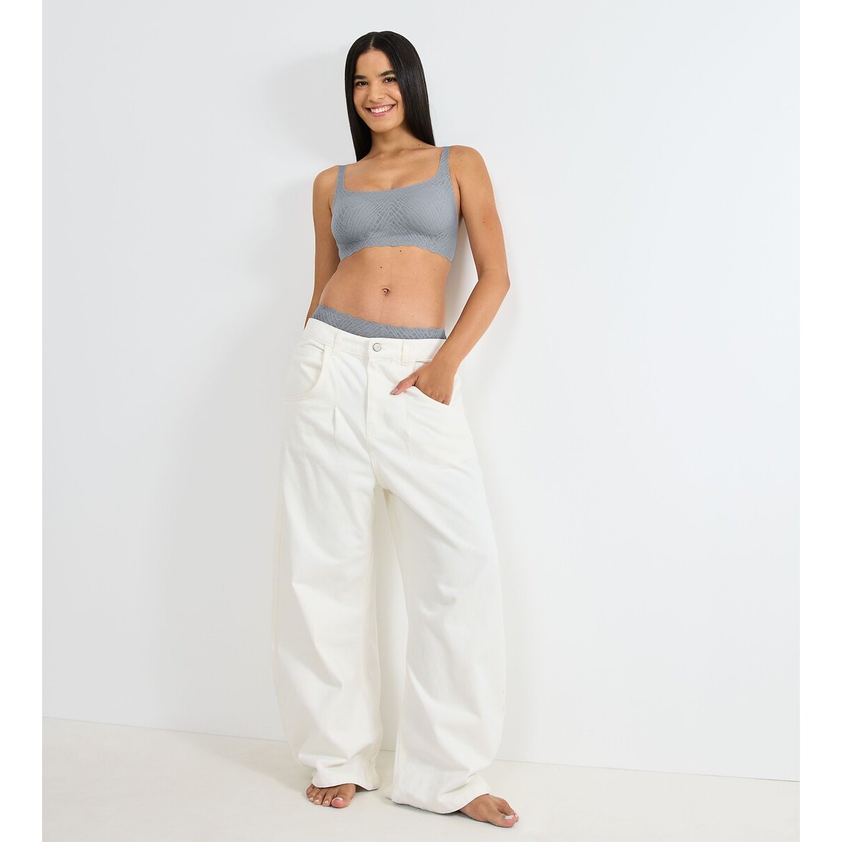 Brassière ZERO FEEL BLISS gris, SLOGGI