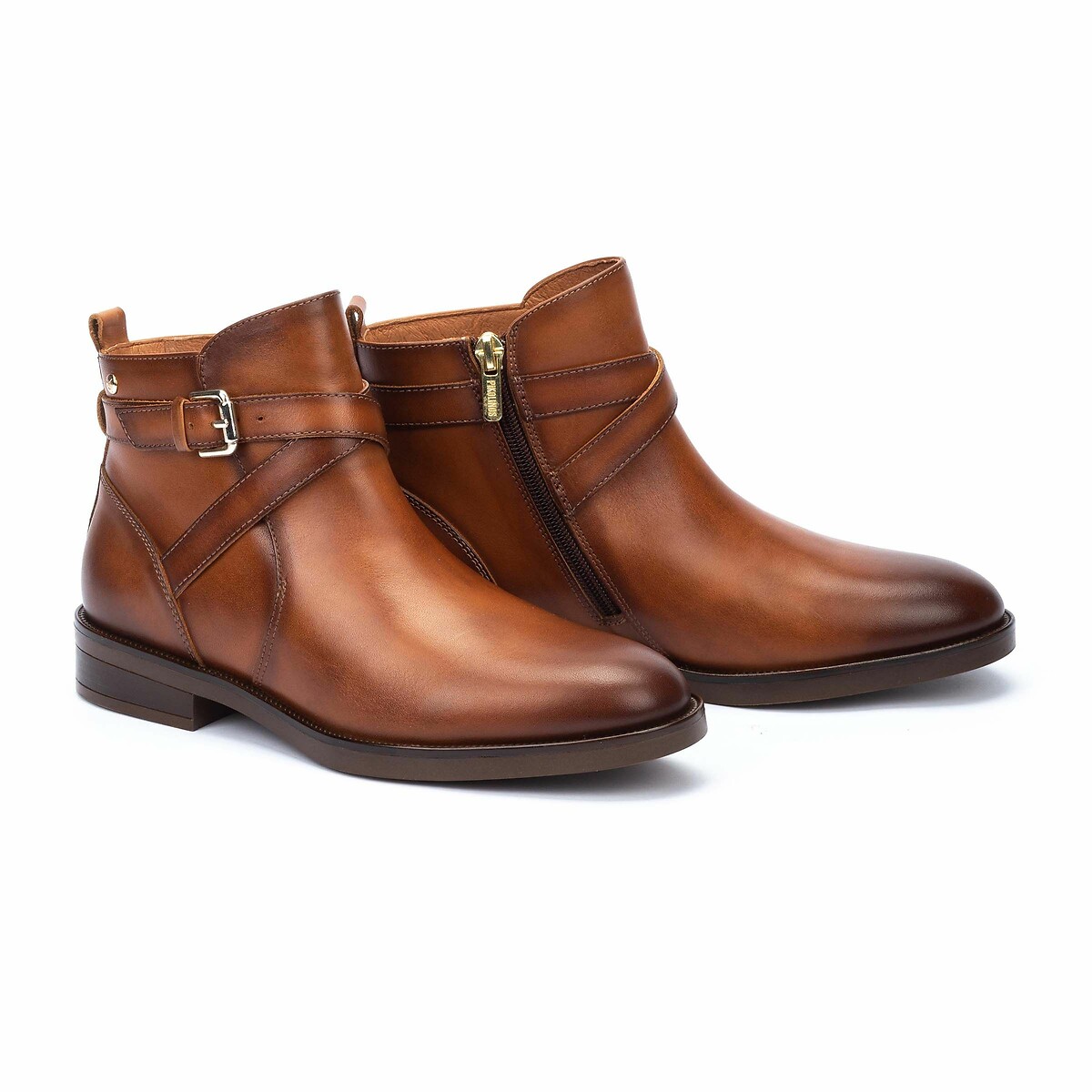 Bottines en cuir Puertollano cognac, PIKOLINOS