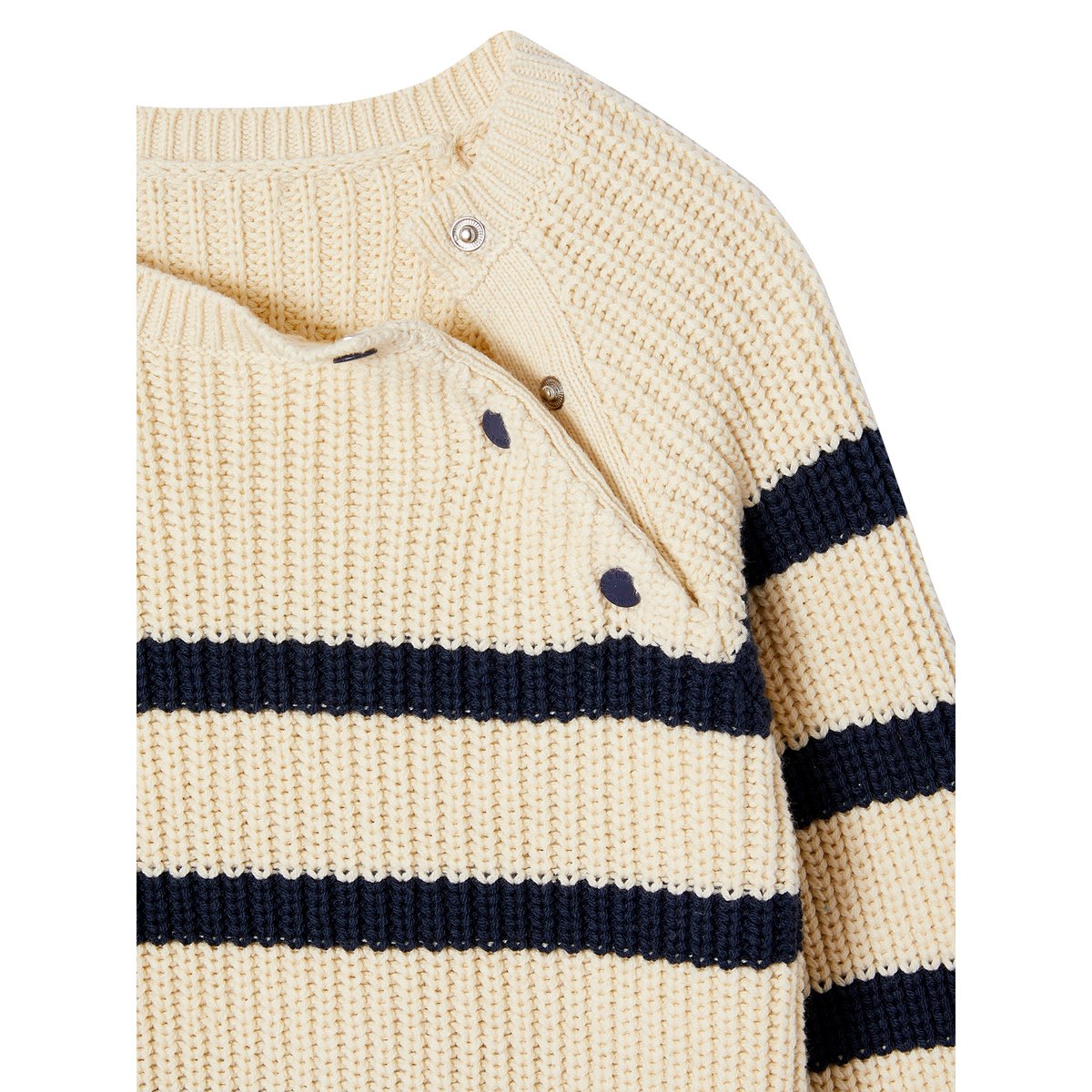 Pull rayé écru, VERTBAUDET