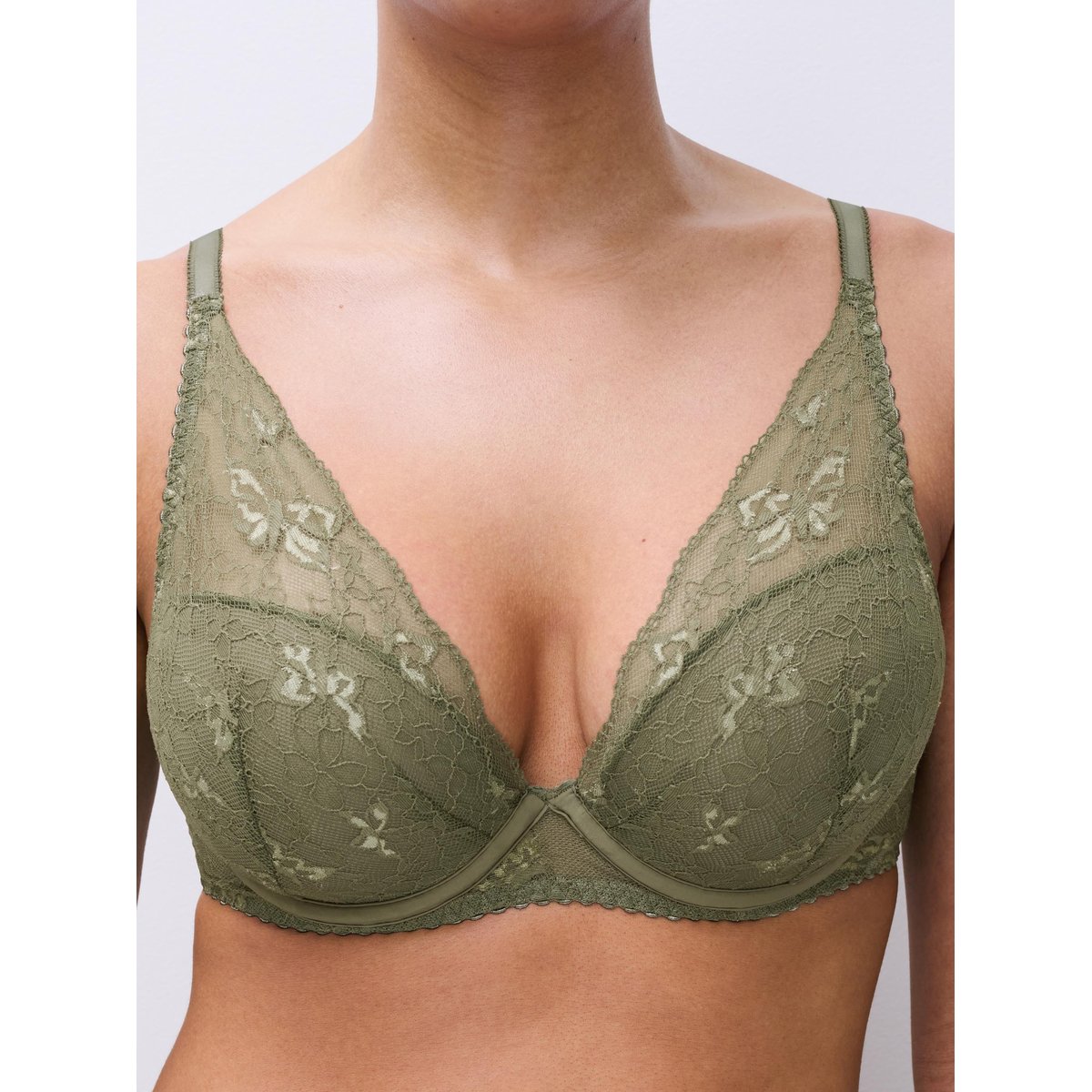 Soutien-gorge coques plongeant KISS kaki army, CHANTELLE PULP