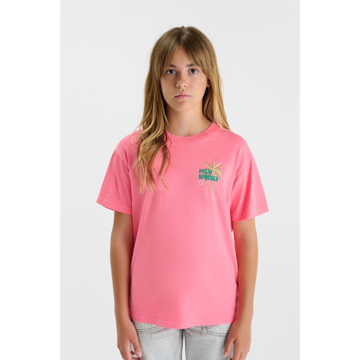 Tee-Shirt PALMSGI pink fluo, LE TEMPS DES CERISES
