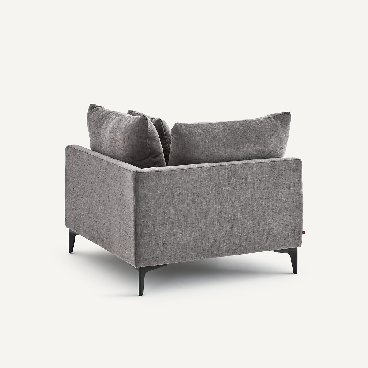 Canapé d'angle en polyester coton, MODERNISTE gris stone, EMMANUEL GALLINA X AM.PM