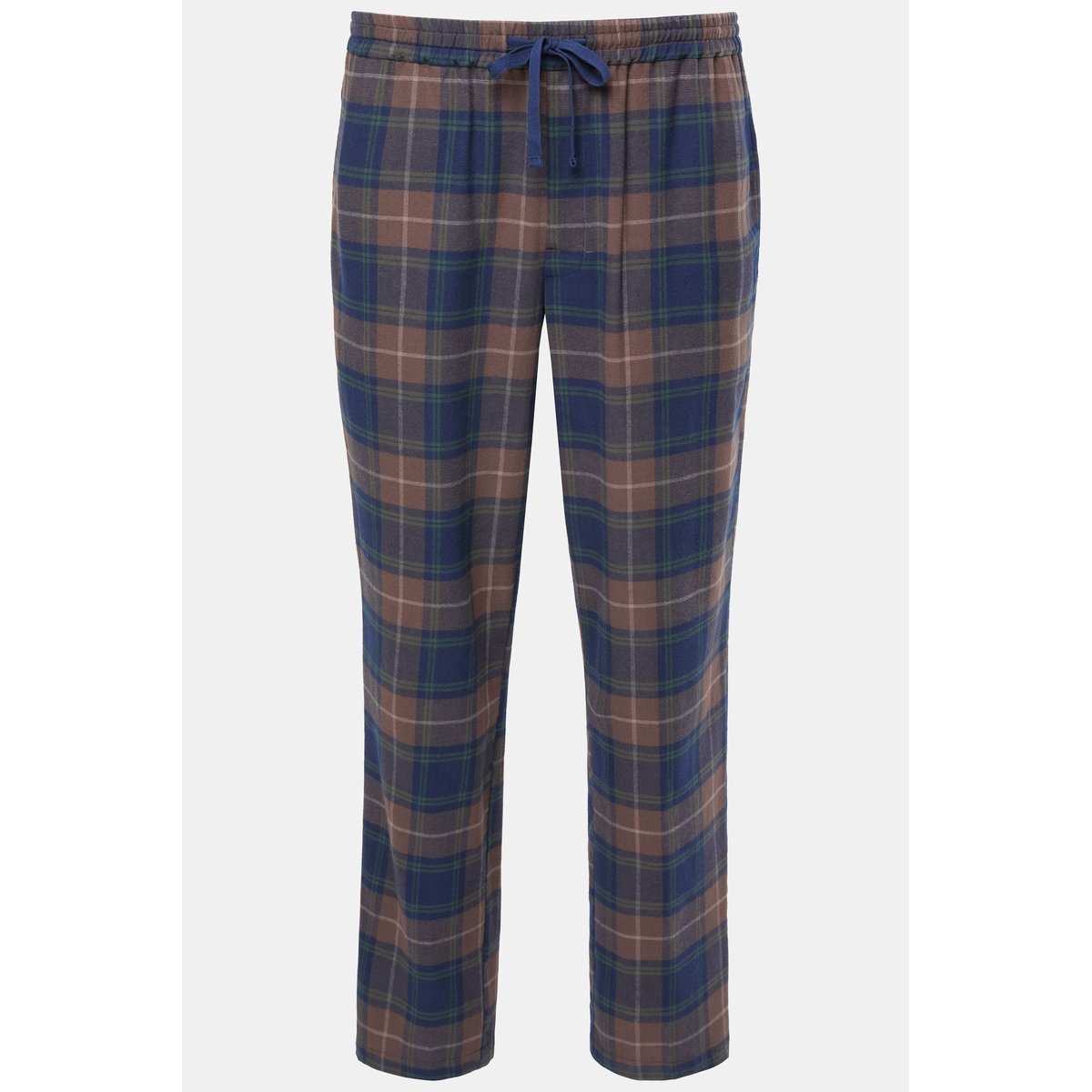 Pantalon de pyjama, flanelle à carreaux noisette, JP1880