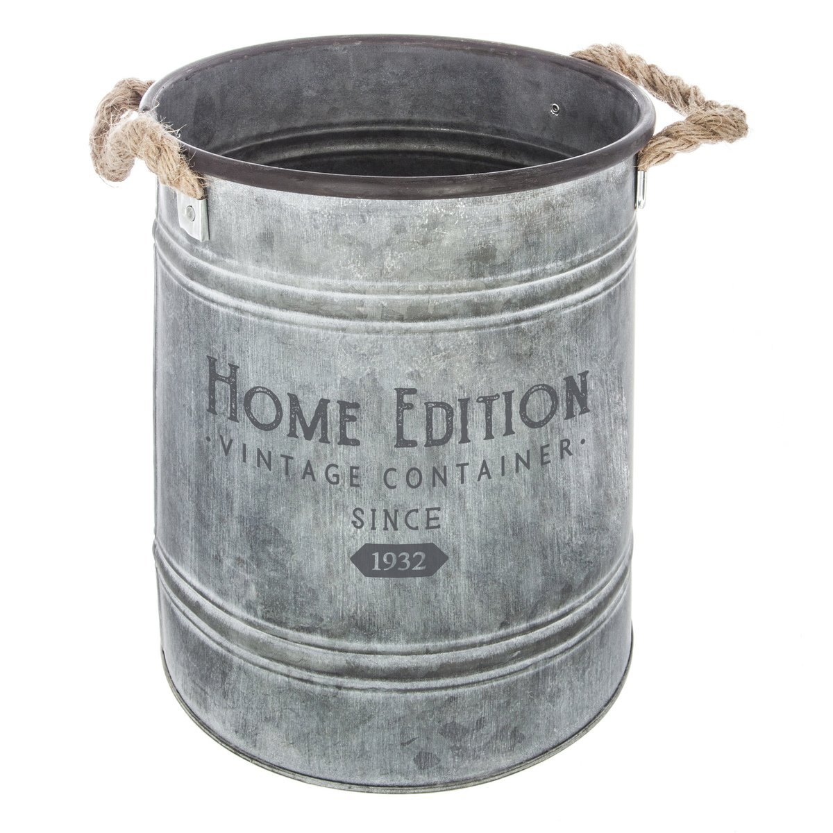 Set de 2 seaux gris, ATMOSPHERA