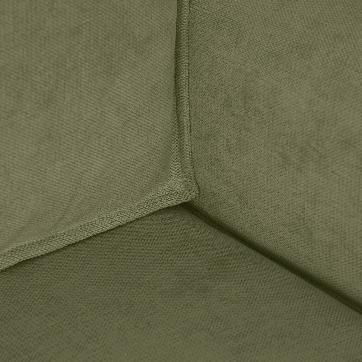 Canapé d'angle convertible 4 places en tissu chenille - LIVIA vert olive, HOMIFAB